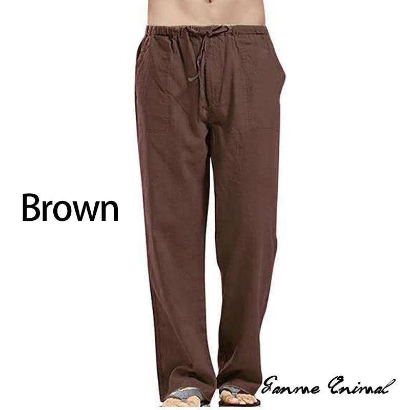 Linen Wide Leg Yoga Pants