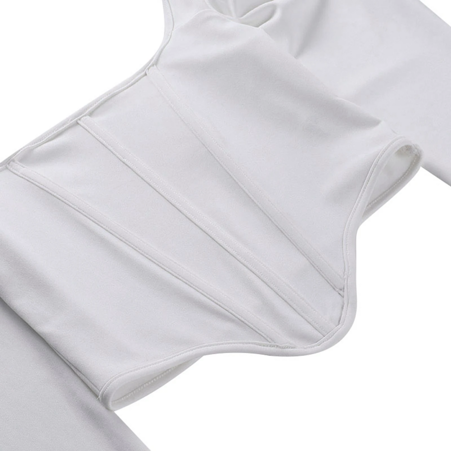 Luxe Gray Corset Top by Meqeiss