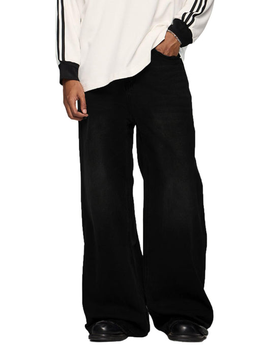 Men's Y2K Baggy Denim Straight-Leg Jeans