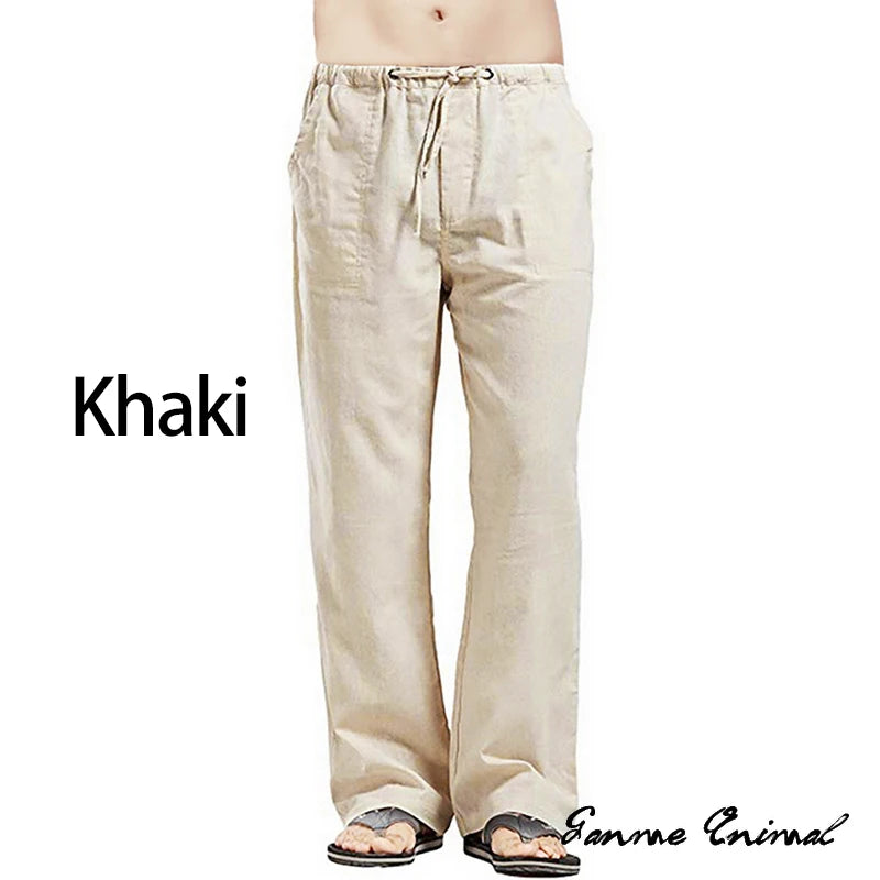 Linen Wide Leg Yoga Pants