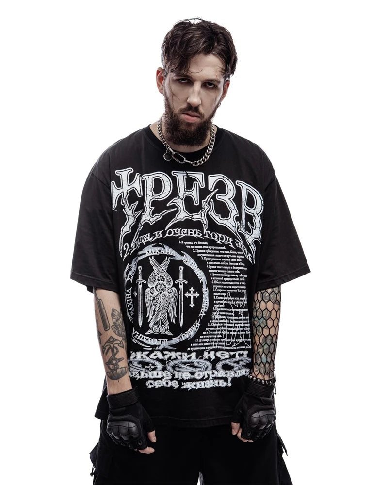 Sober 2 Graphic Oversized Tee