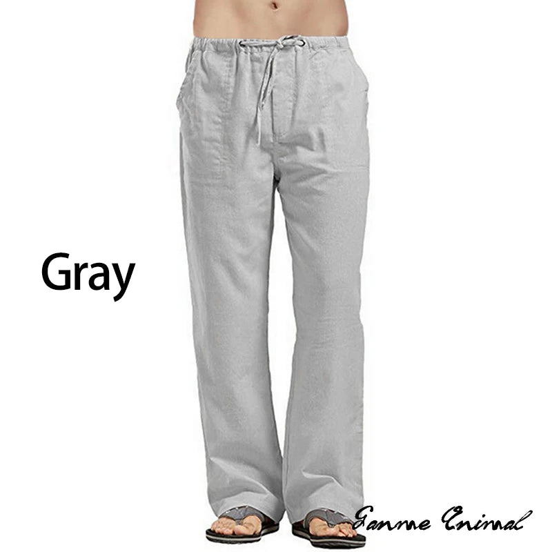 Linen Wide Leg Yoga Pants