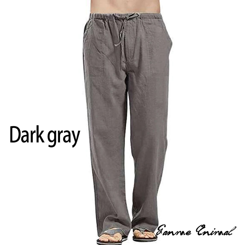 Linen Wide Leg Yoga Pants