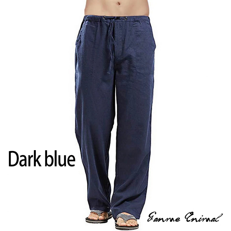 Linen Wide Leg Yoga Pants