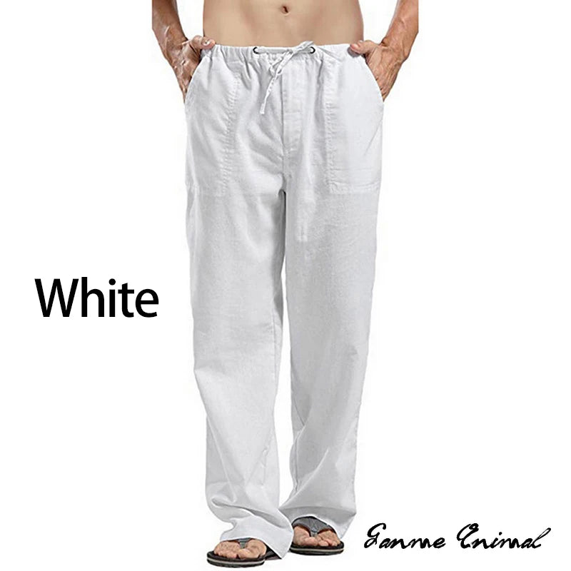 Linen Wide Leg Yoga Pants