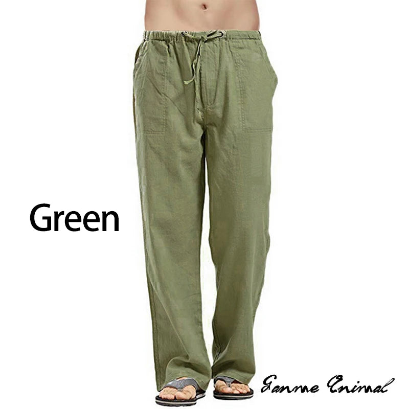Linen Wide Leg Yoga Pants
